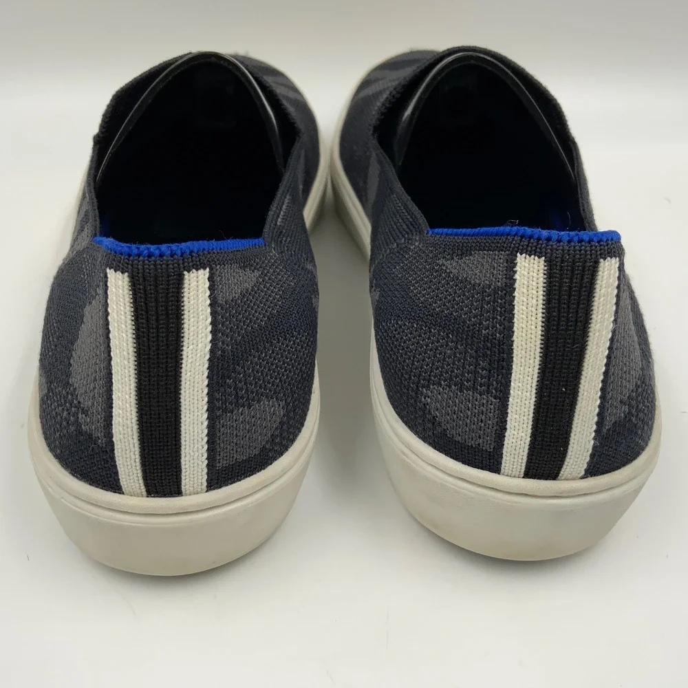 Rothys The Sneaker Womens 8.5 Grey Camo Slip On Washable Knit Shoes